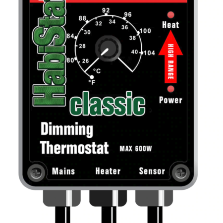 Habistat Dimming Thermostat - High Range (600w) Black