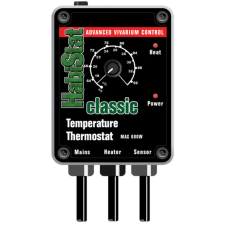 HabiStat Temperature Thermostat (600w Max Load) Black
