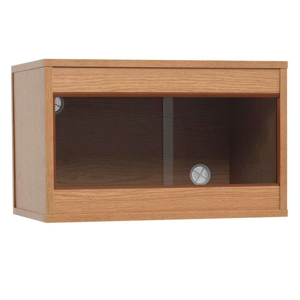 Monkfield 24x18x18 Vivarium Oak/Black