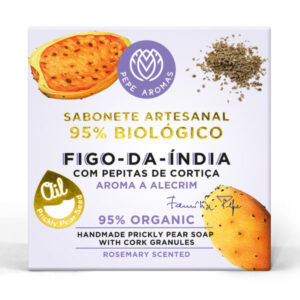 95% Organic Prickly Pear Soap with Cork Granules and Rosemary