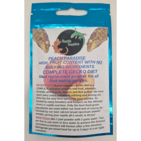 Reptile Supplies Gecko Diet - Peach Paradise 60g - Image 2